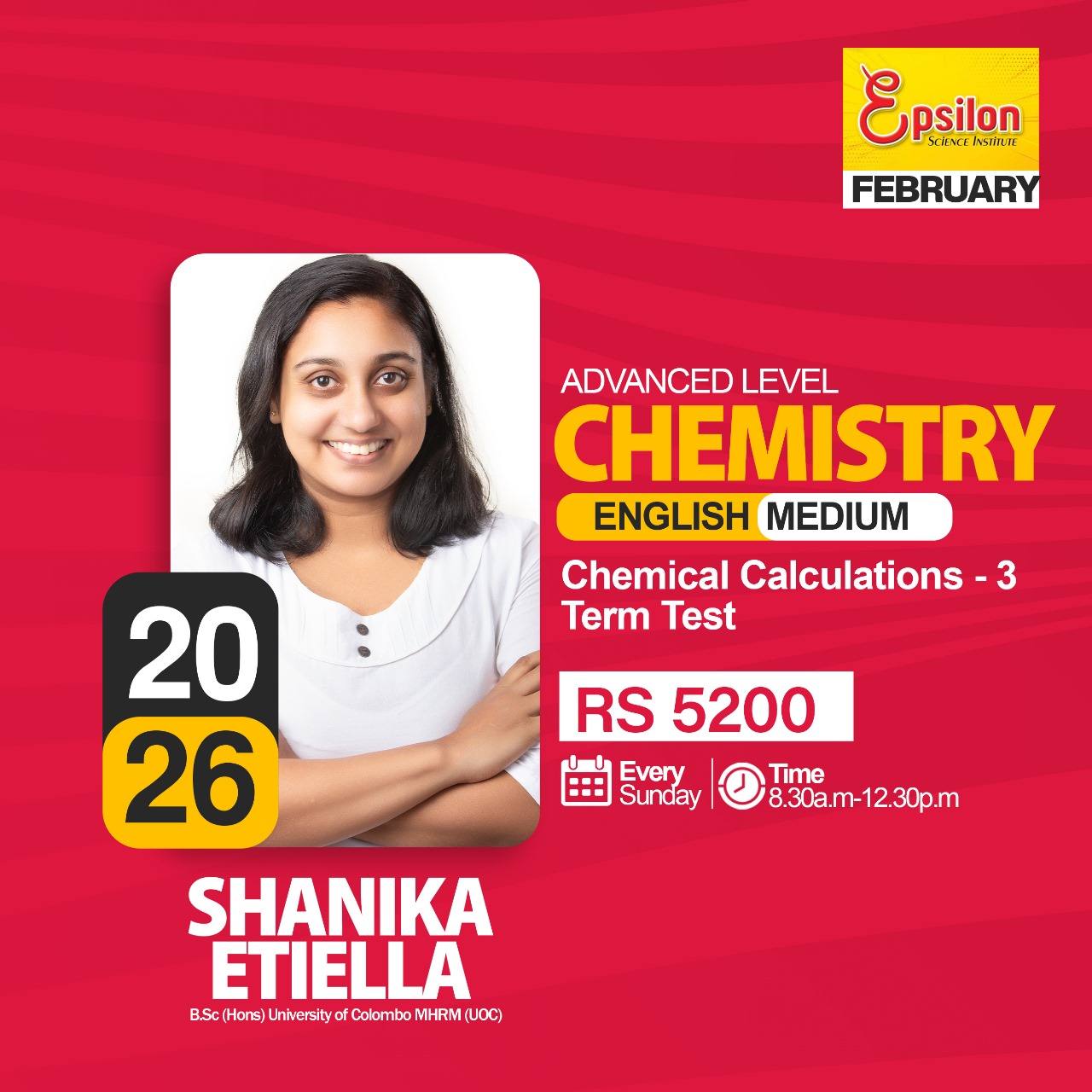 2026 Chemistry (English) - [February] | Epsilon Science Institute